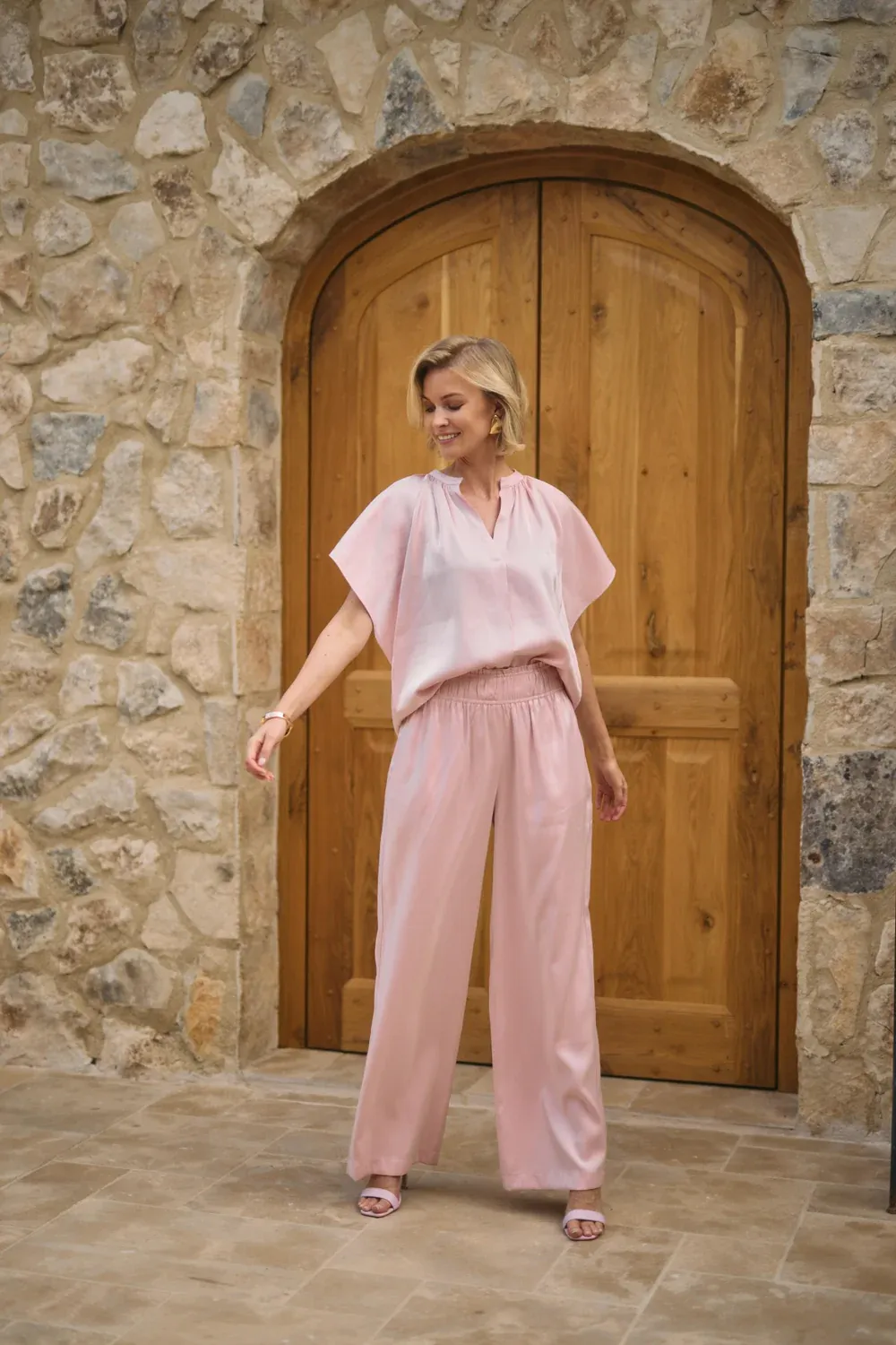 NUKUS Rubi Pants Shiny Blush