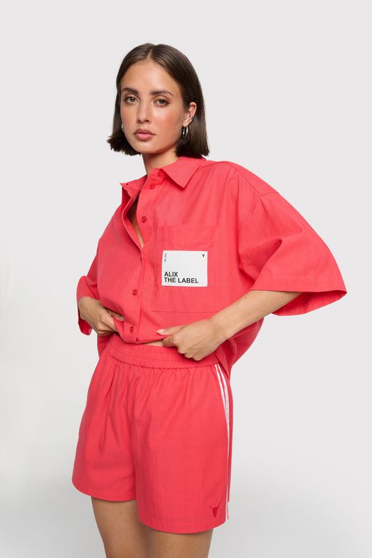 ALIX THE LABEL SHORT SLEEVE BLOUSE