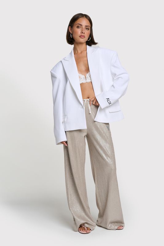 ALIX THE LABEL OVERSIZED TWILL BLAZER