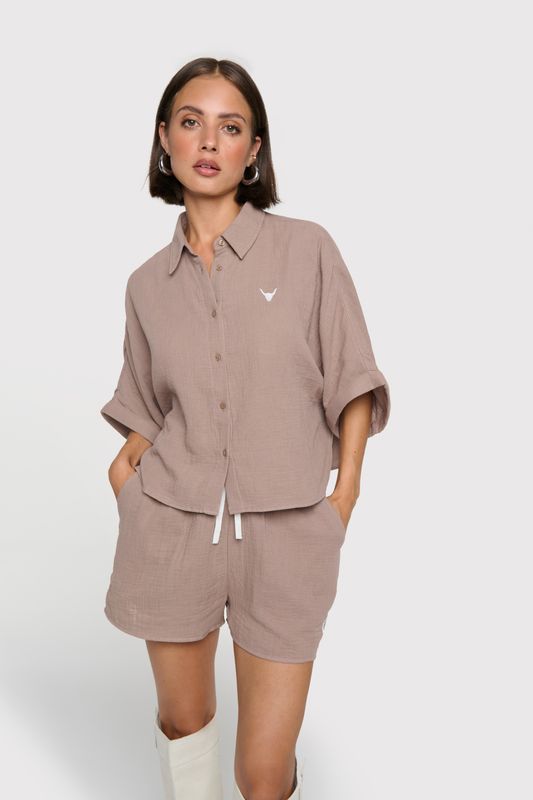 ALIX THE LABEL CRINKLE SHORTS