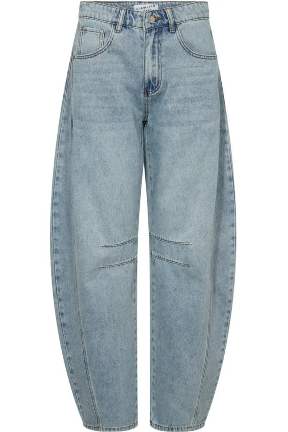 HAUTE L’AMITIÉ Drew Barrel Panel Tall Jeans Bleached Denim