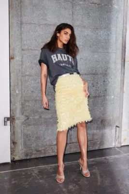 HAUTE L’AMITIÉ Limone Pencil Skirt