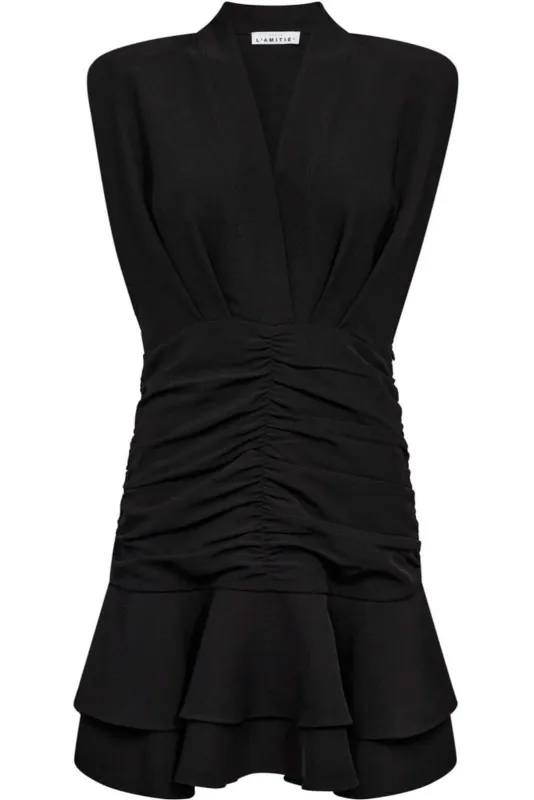 HAUTE L’AMITIÉ L'egance Gather Crop Dress