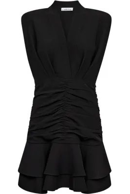 HAUTE L’AMITIÉ L'egance Gather Crop Dress