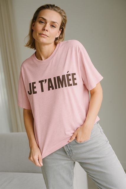 AIMÉE THE LABEL SelaraHS T-shirt print PINK