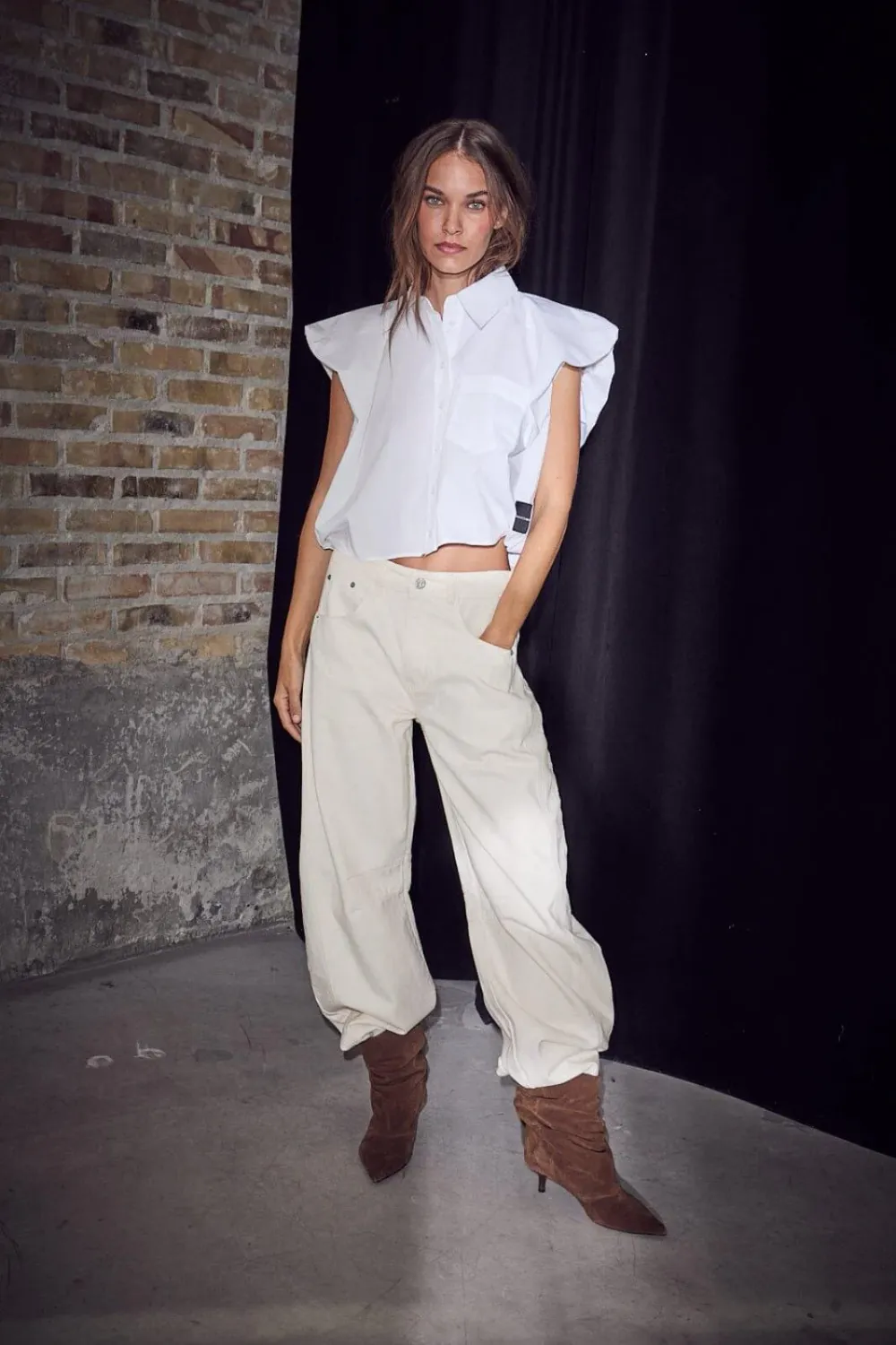 HAUTE L’AMITIÉ Dinnie NS Poplin Shirt White