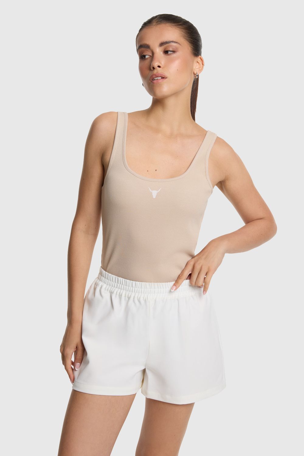 ALIX THE LABEL TANK TOP SAND