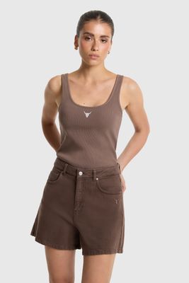 ALIX THE LABEL HEAVY TWILL SHORTS