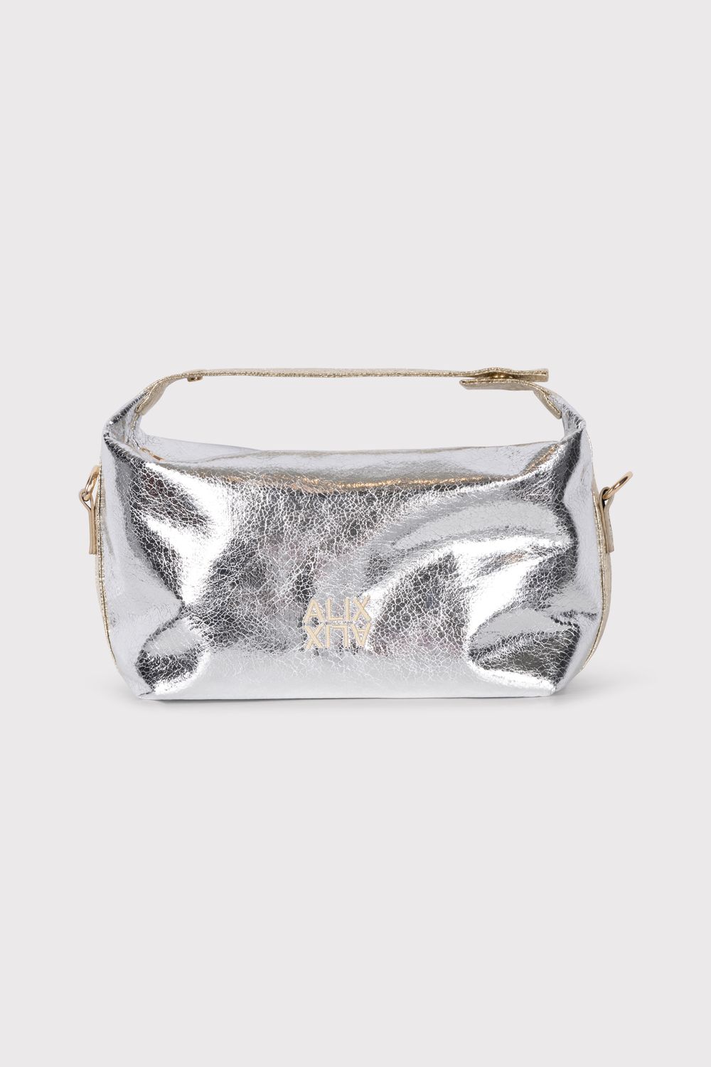 ALIX THE LABEL SILVER BAG