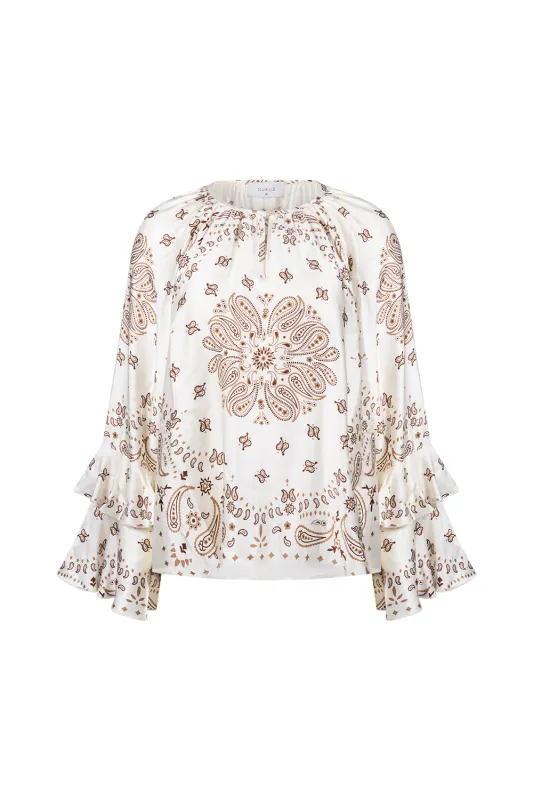 NUKUS Asra Blouse Paisley