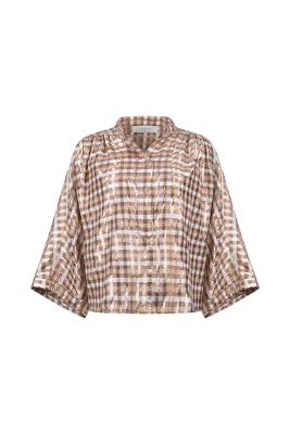 NUKUS Maya Blouse Check