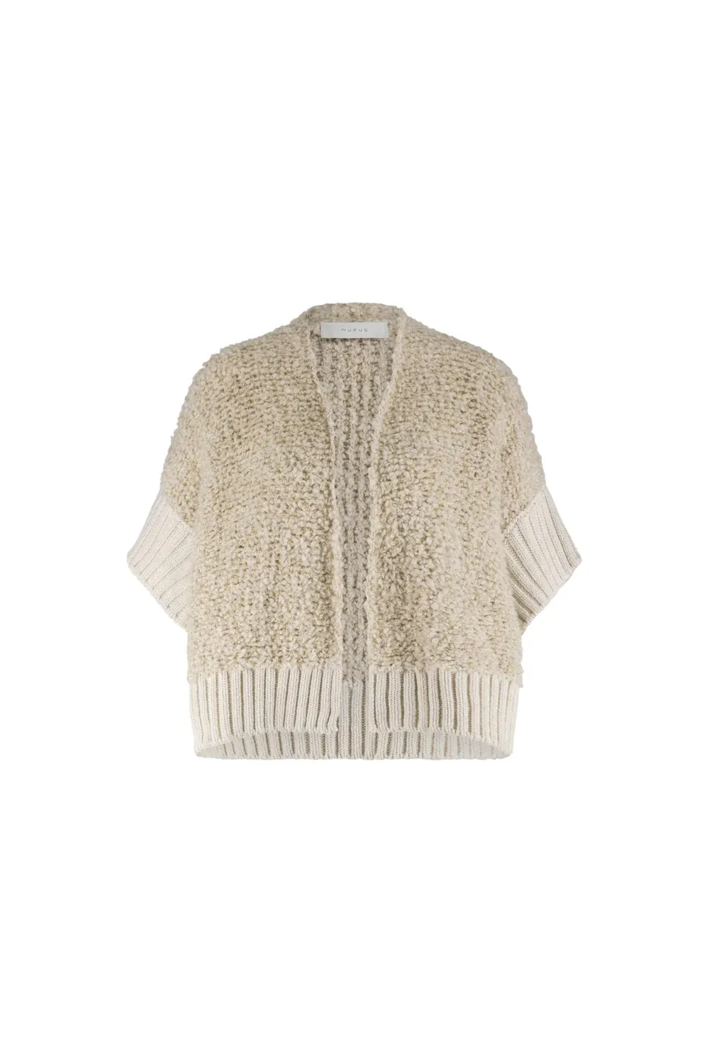 NUKUS Bell Cardigan Sand