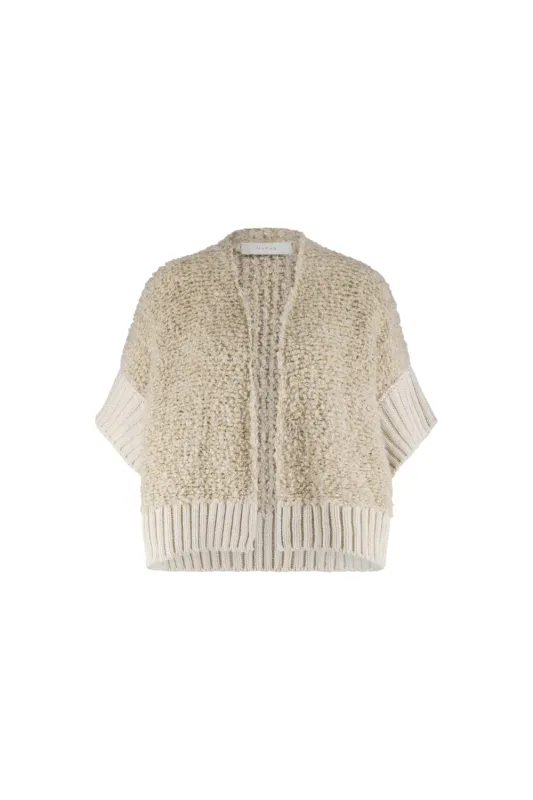 NUKUS Bell Cardigan Sand