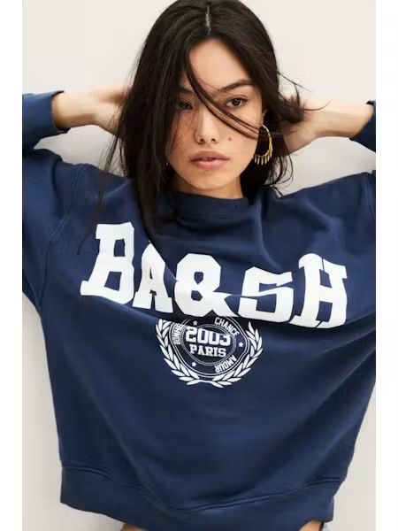 BA&amp;SH SWEATSHIRT BENJAMIN 1H26BENJ Donkerblauw