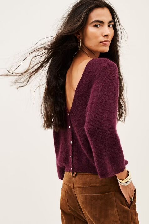 BA&amp;SH CARDIGAN ISAAC 1H26ISAA Bordeaux