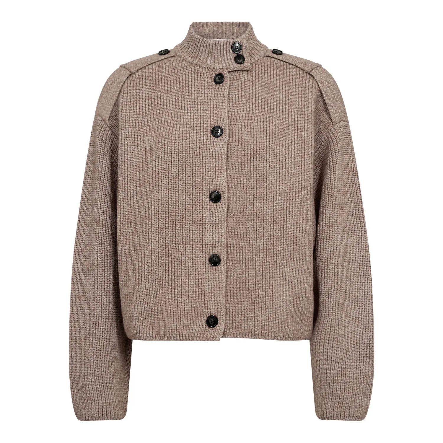 CO’COUTURE RowCC Utility Cardigan Mink