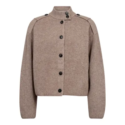 CO’COUTURE RowCC Utility Cardigan Mink