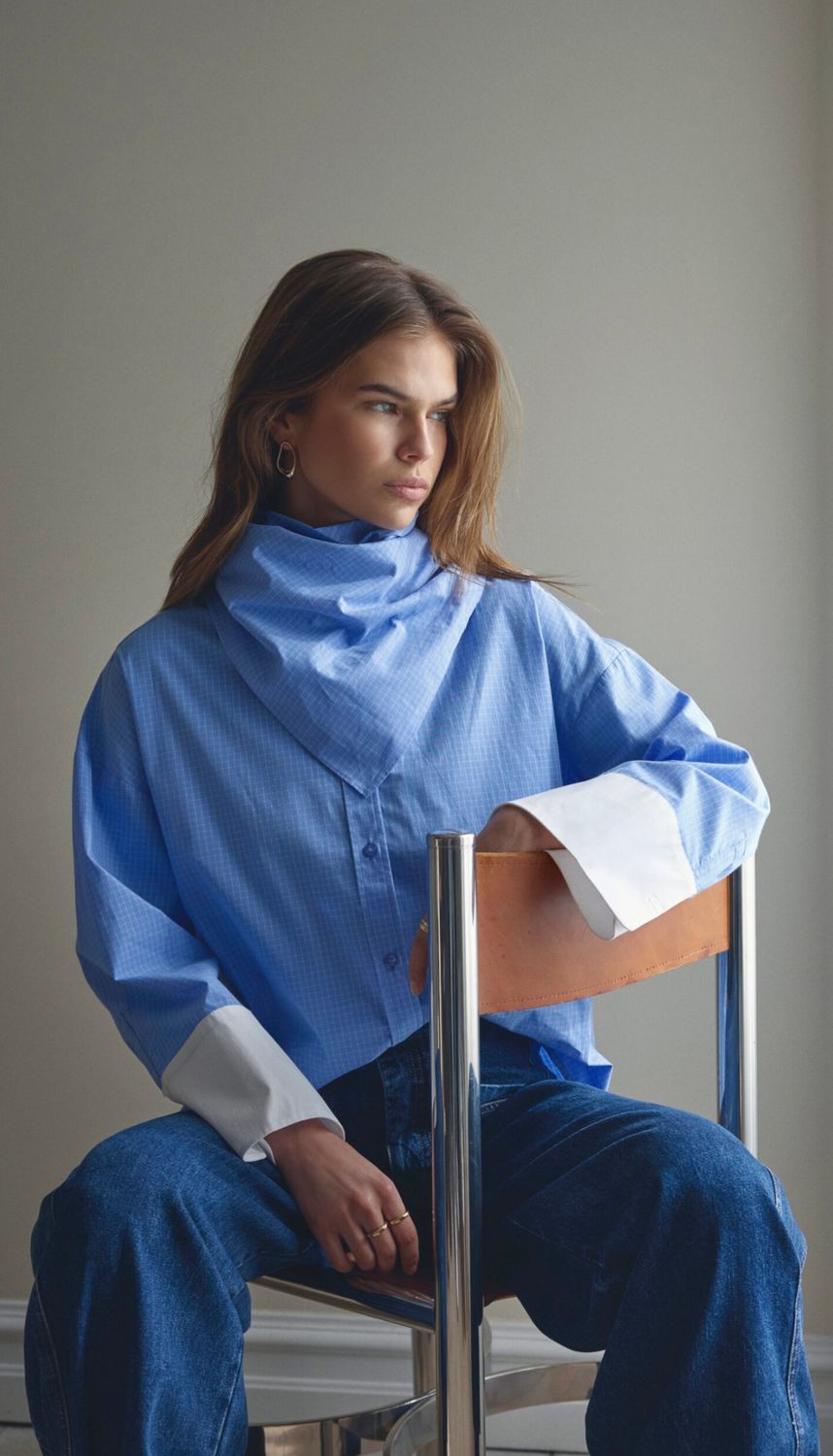 CO’COUTURE ElonaCC Check Cuff Shirt