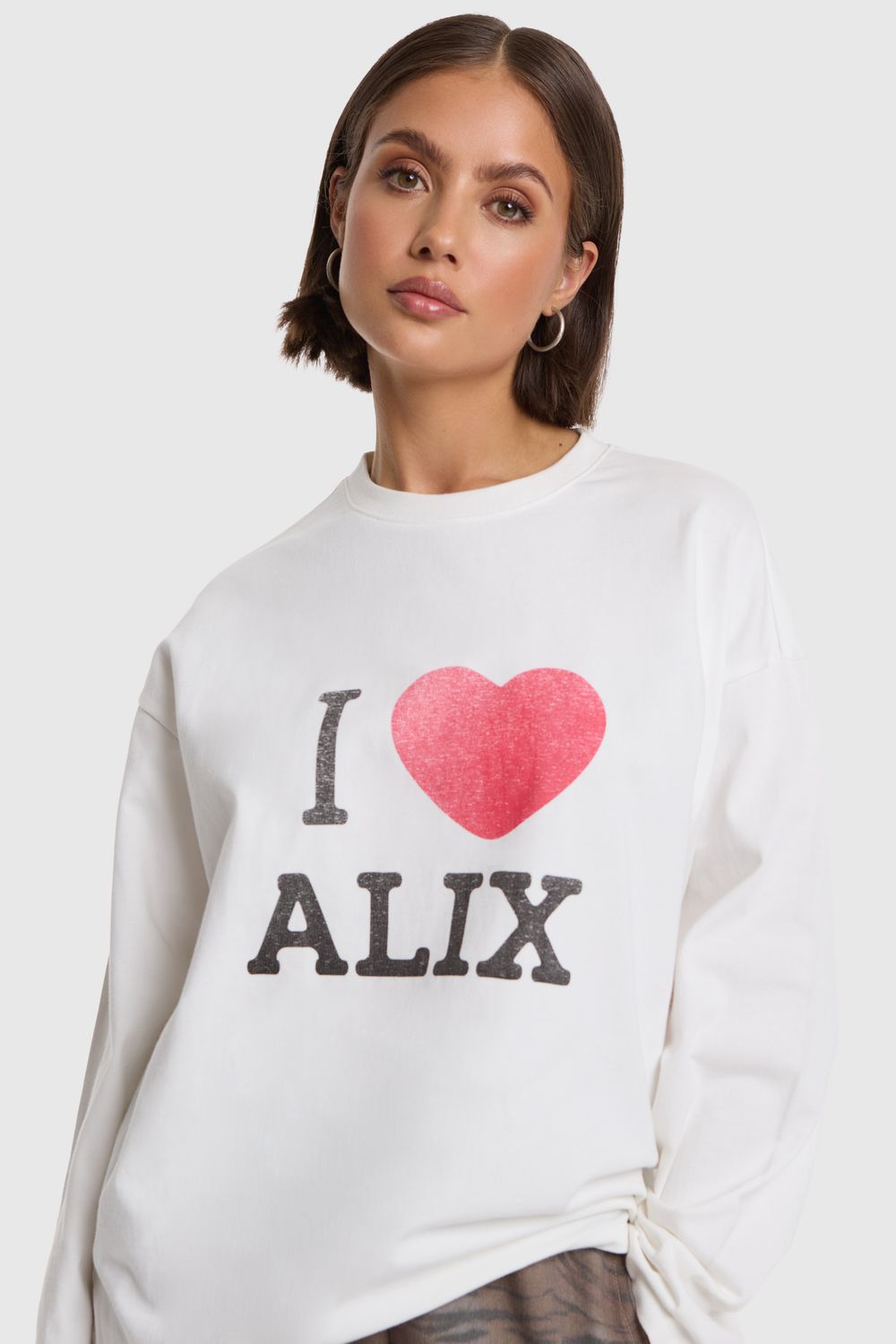 ALIX THE LABEL I LOVE ALIX LONGSLEEVE T-SHIRT