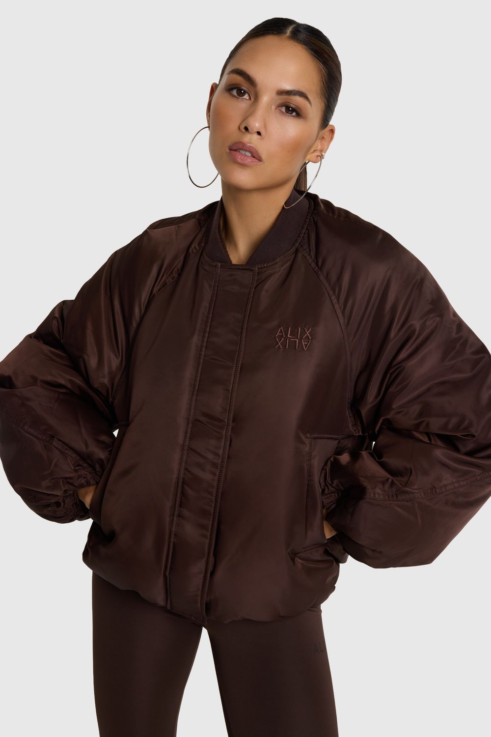 ALIX THE LABEL NYLON JACKET