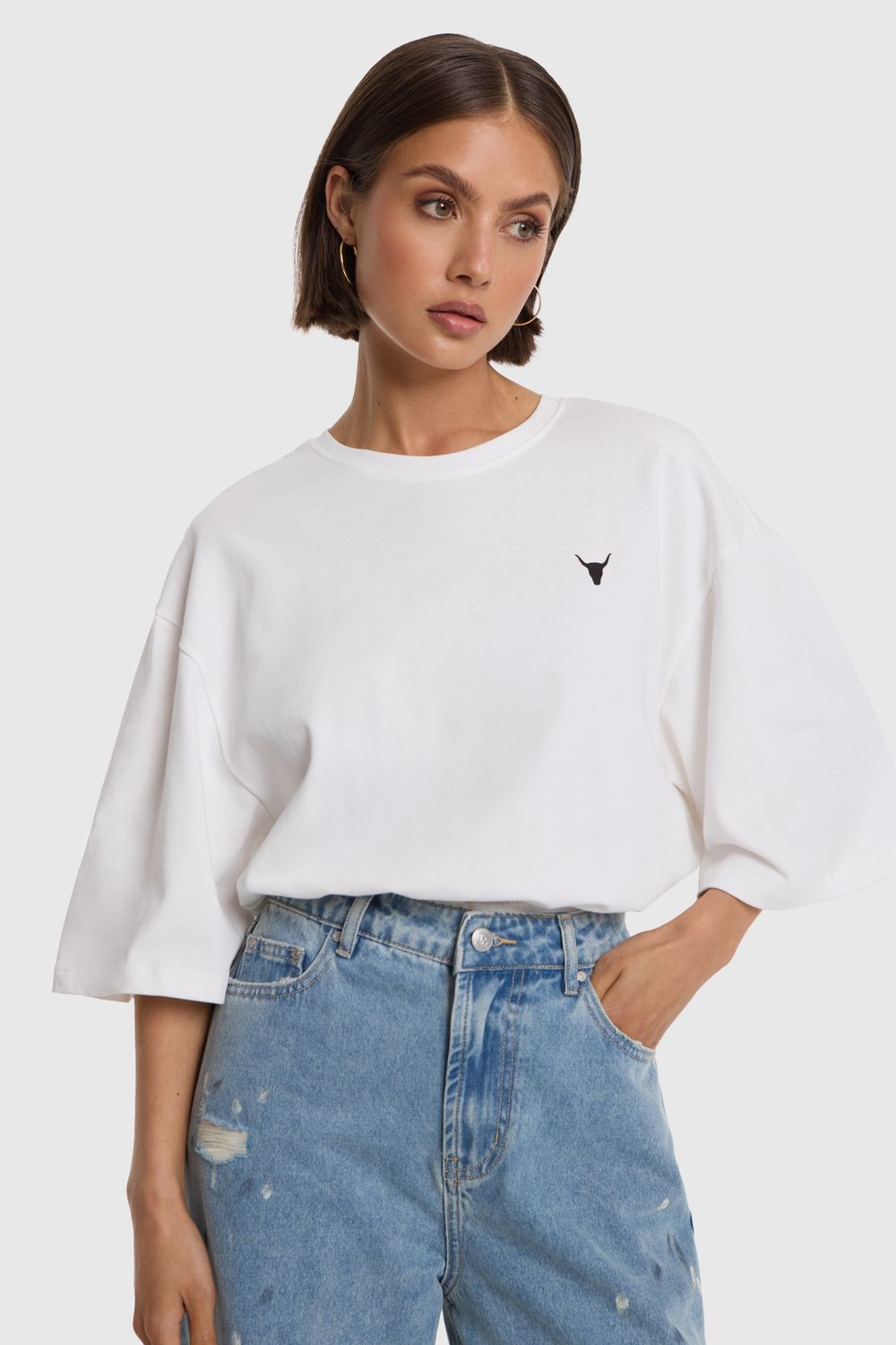 ALIX THE LABEL BODY T-SHIRT SOFT WHITE