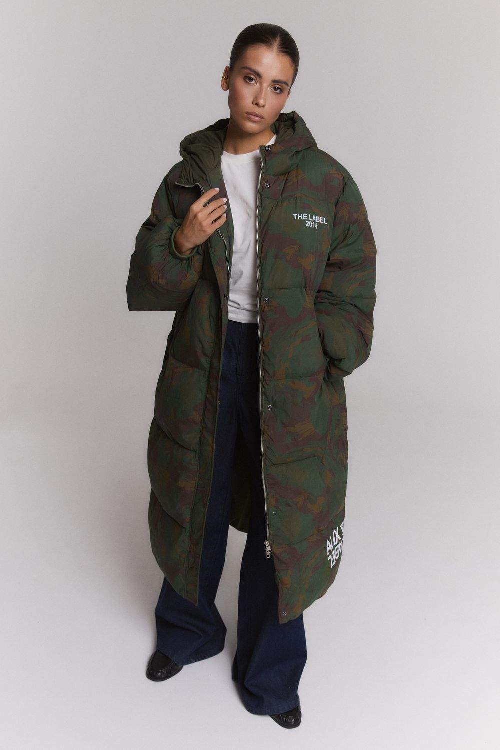 ALIX THE LABEL CAMOUFLAGE COAT