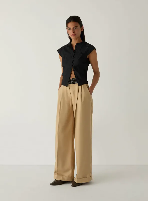 SMITH SAND TAILORED PANTS