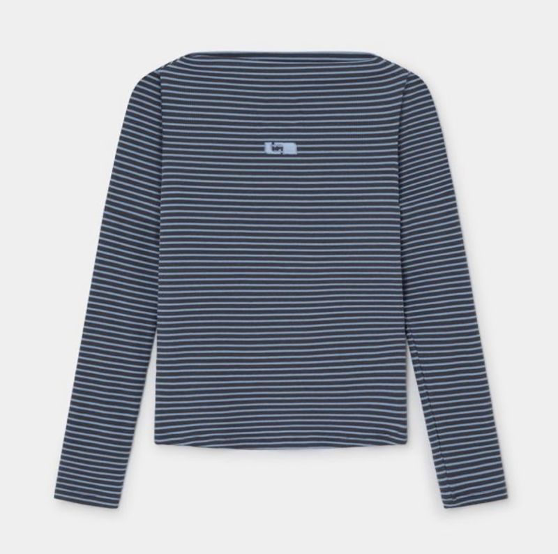 EMORY BLUE STRIPED LONG SLEEVE T-SHIRT
