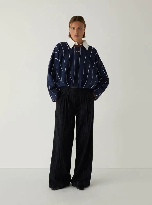 KELLY NAVY STRIPED SWEATSHIRT