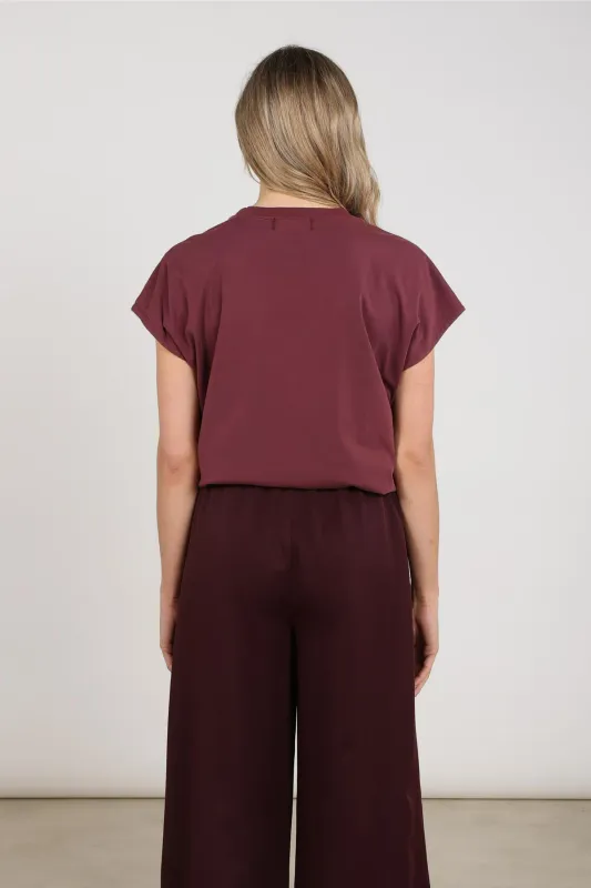 NUKUS Shanna Shirt Cherry