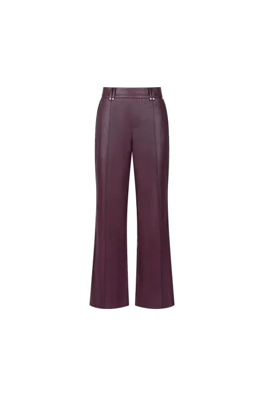 NUKUS Jill Pants PU Cherry