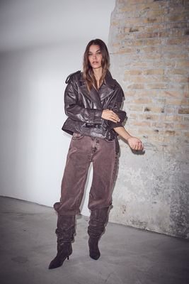 HAUTE L’AMITIÉ Leather Trench Jacket