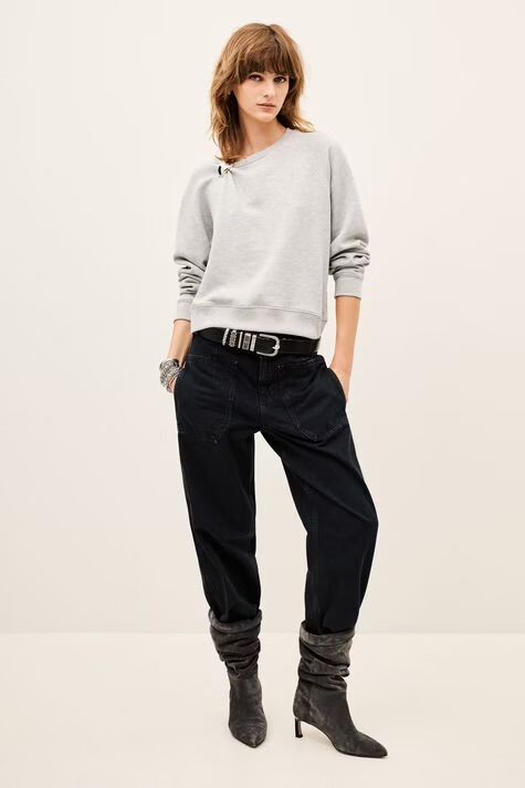 BA&amp;SH SWEATSHIRT DELLA GRIJS