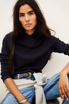 BA&amp;SH T-SHIRT MORIS NAVY