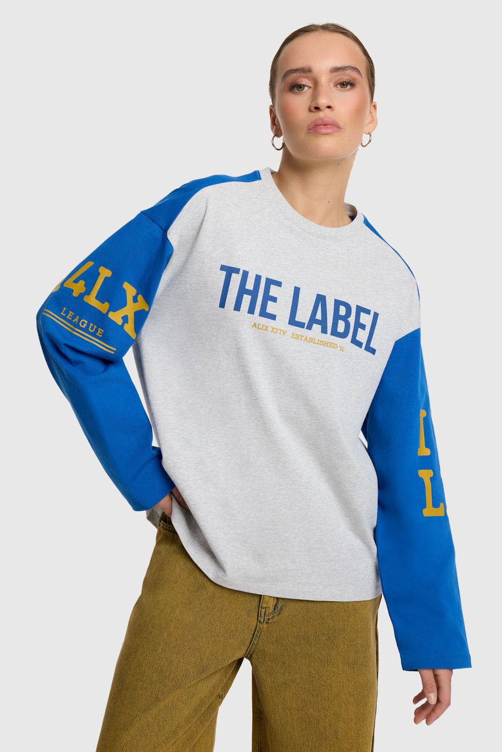 ALIX THE LABEL MIX LONGSLEEVE T-SHIRT