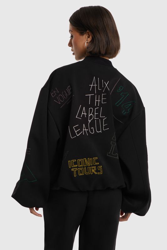 ALIX THE LABEL ARTWORK BOMBER