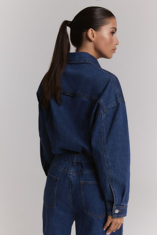 ALIX THE LABEL DENIM JUMPSUIT
