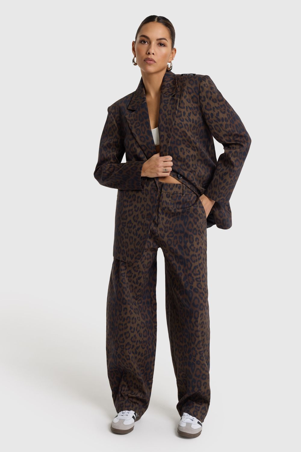 ALIX THE LABEL ANIMAL BARREL PANTS