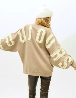 OU. Sweater Rue de Copin Toujours Walnut