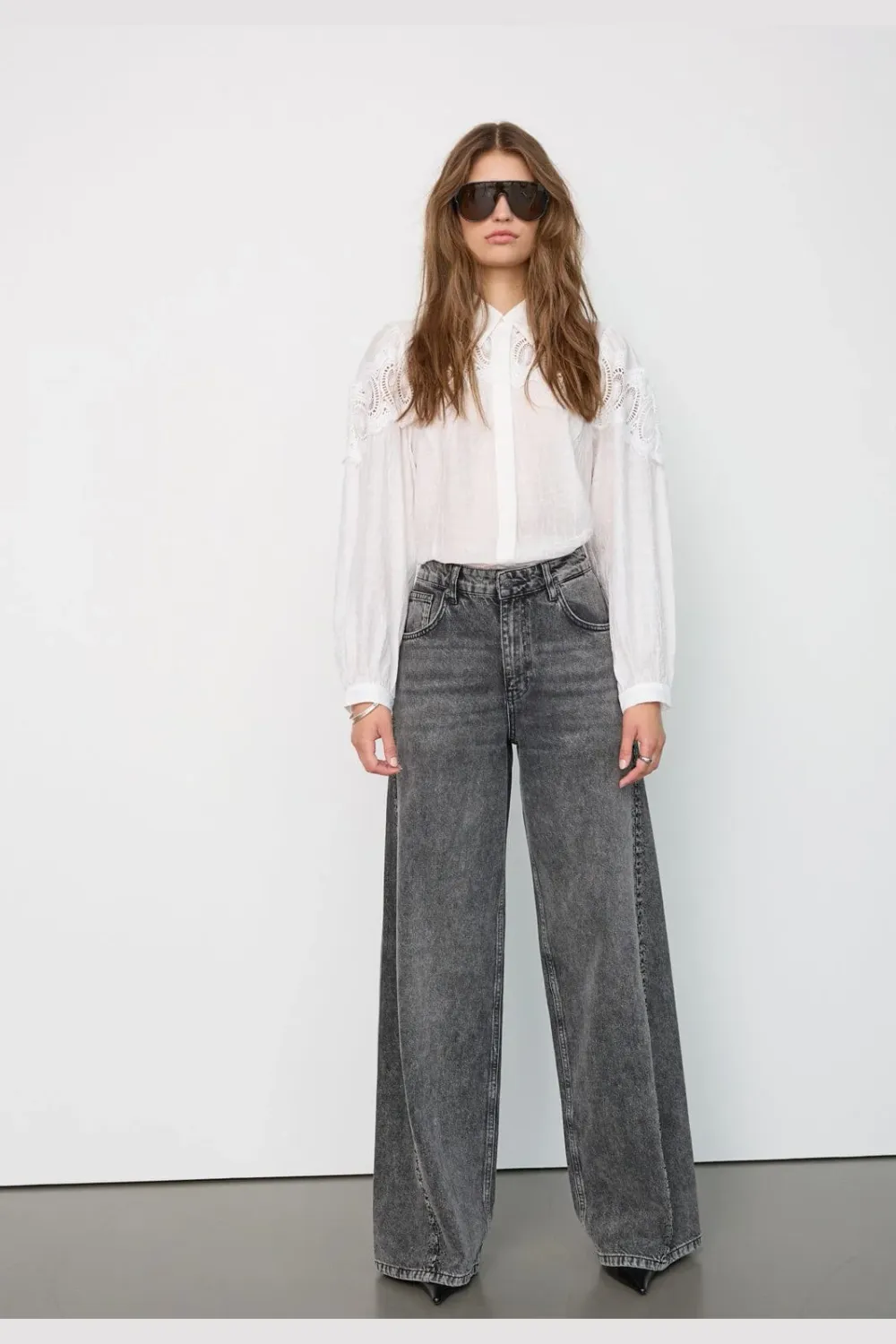CO’COUTURE VickyCC Stone Wide Jeans