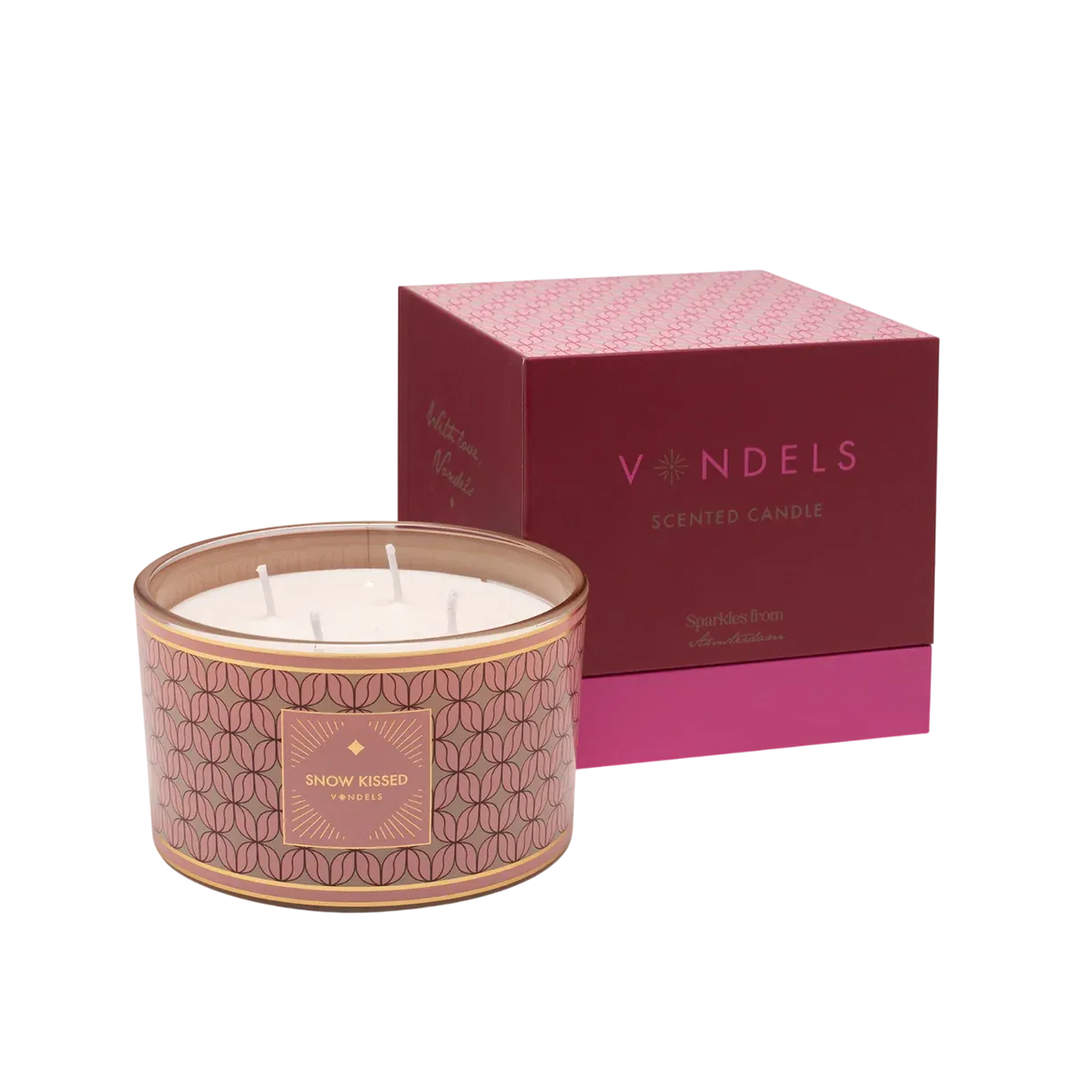 Scented candle snow kissed pink 450 gram w/box