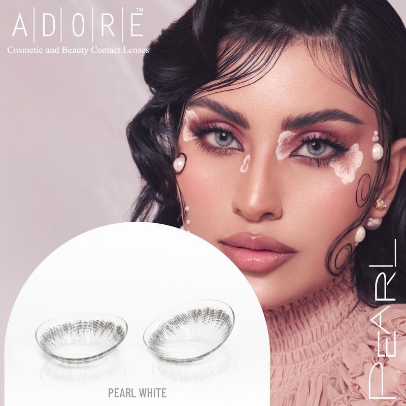 Lentillas Trimestrales Adore Pearl White