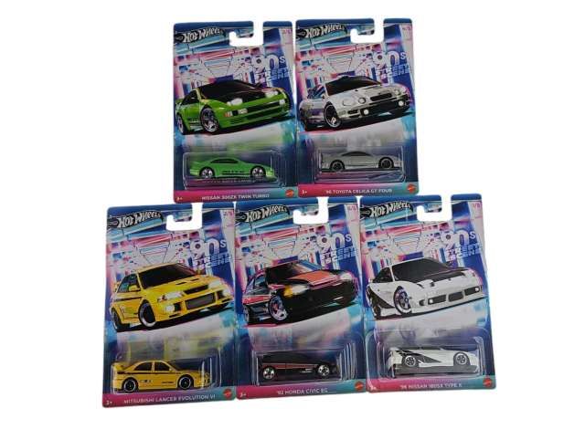 Hot Wheels 90s Street Scene 5er Set JDY83-979A Komplettsatz Hot Wheels 90s Street Scene 5er Set JDY83-979A Komplettsatz
