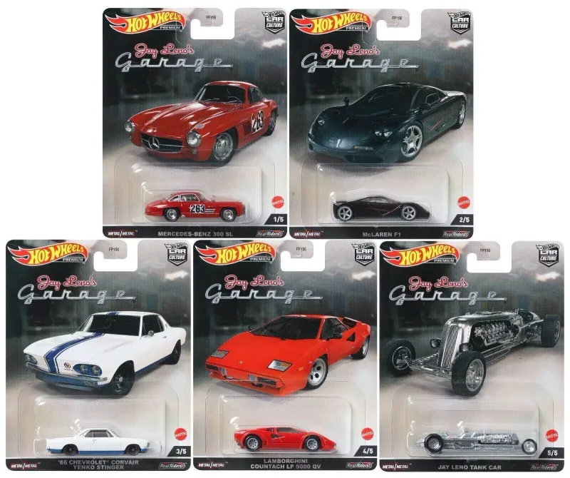 Hot Wheels 2022 Jay Leno´s Garage 5er Set Komplettsatz Hot Wheels 2022 Jay Leno´s Garage 5er Set Komplettsatz