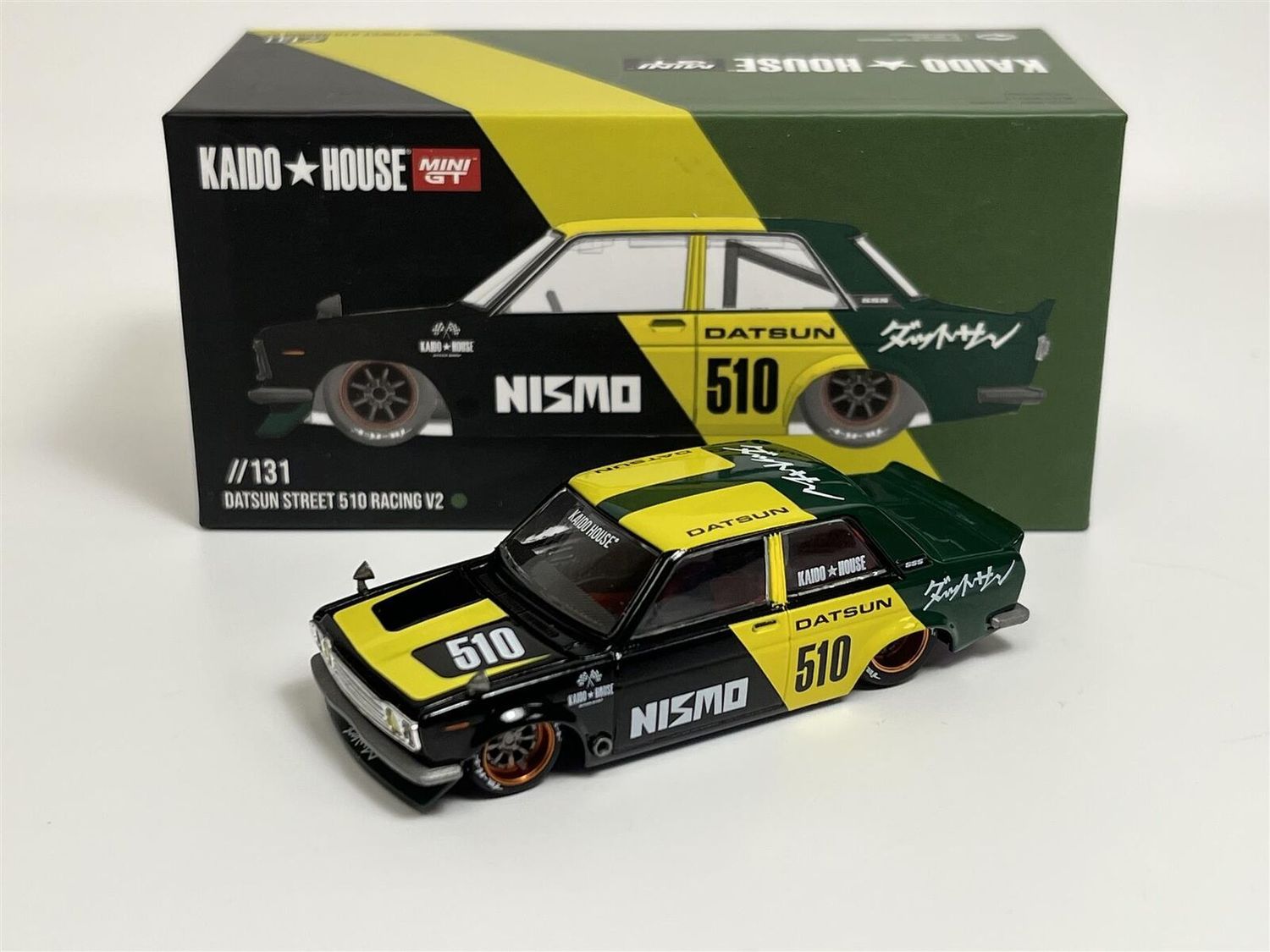 Kaido House 1969 Datsun 510 Street Racing V2 black/yellow/green