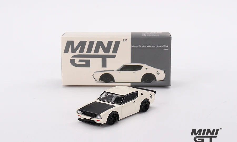 Mini GT Nissan Skyline Kenmeri Liberty Walk White