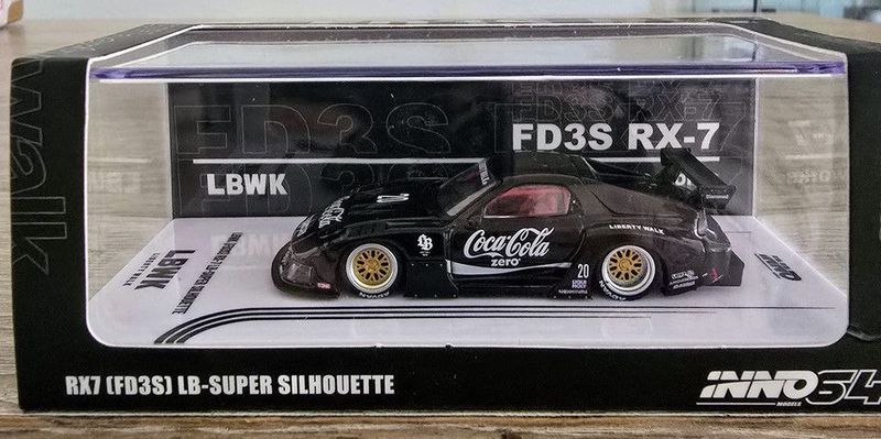 Inno64 LBWK Mazda RX7 (FD3S) LB Super Silhouette Black Inno64 LBWK Mazda RX7 (FD3S) LB Super Silhouette Black