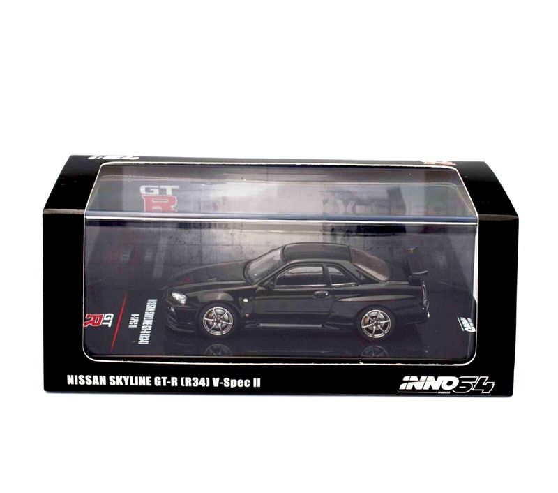 Inno64 Nissan Skyline GT-R (R34) V-Spec II black Inno64 Nissan Skyline GT-R (R34) V-Spec II black