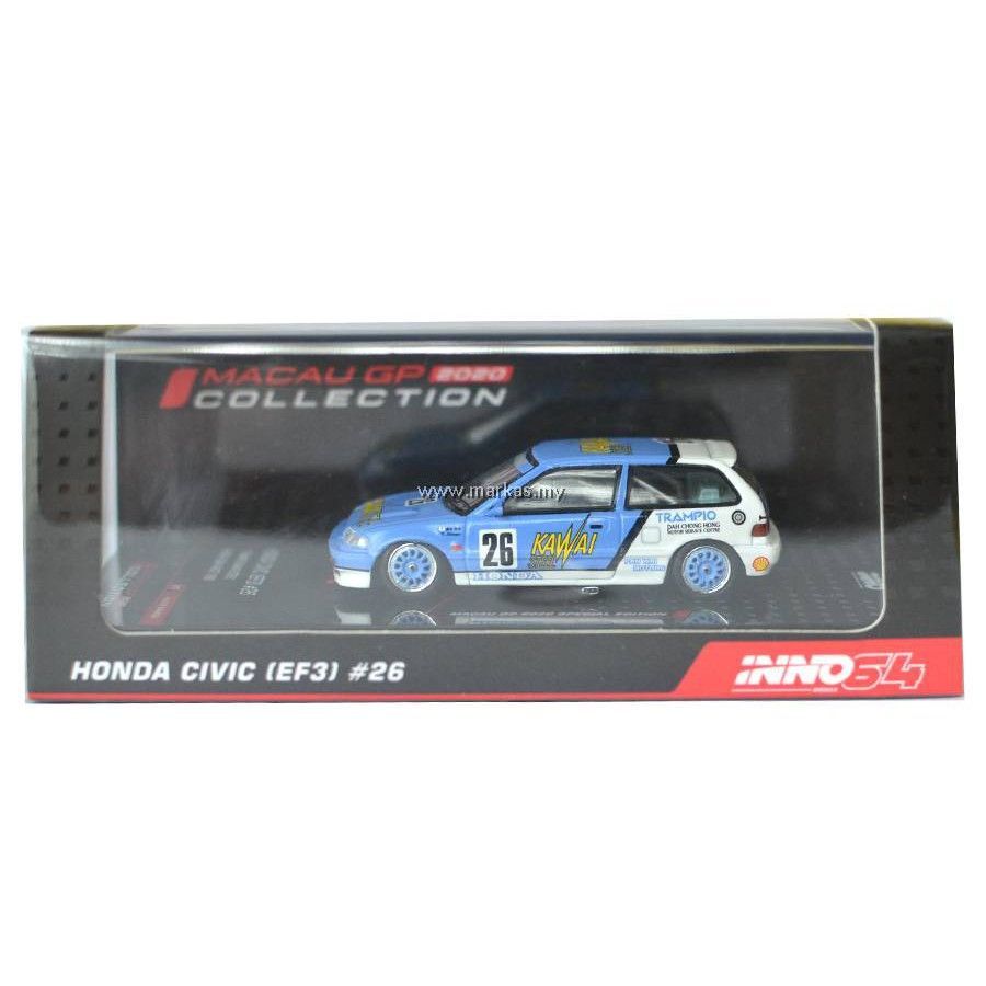 Inno64 Macau 2020 Honda Civic EF3 #26 Trampio Kawai Steel