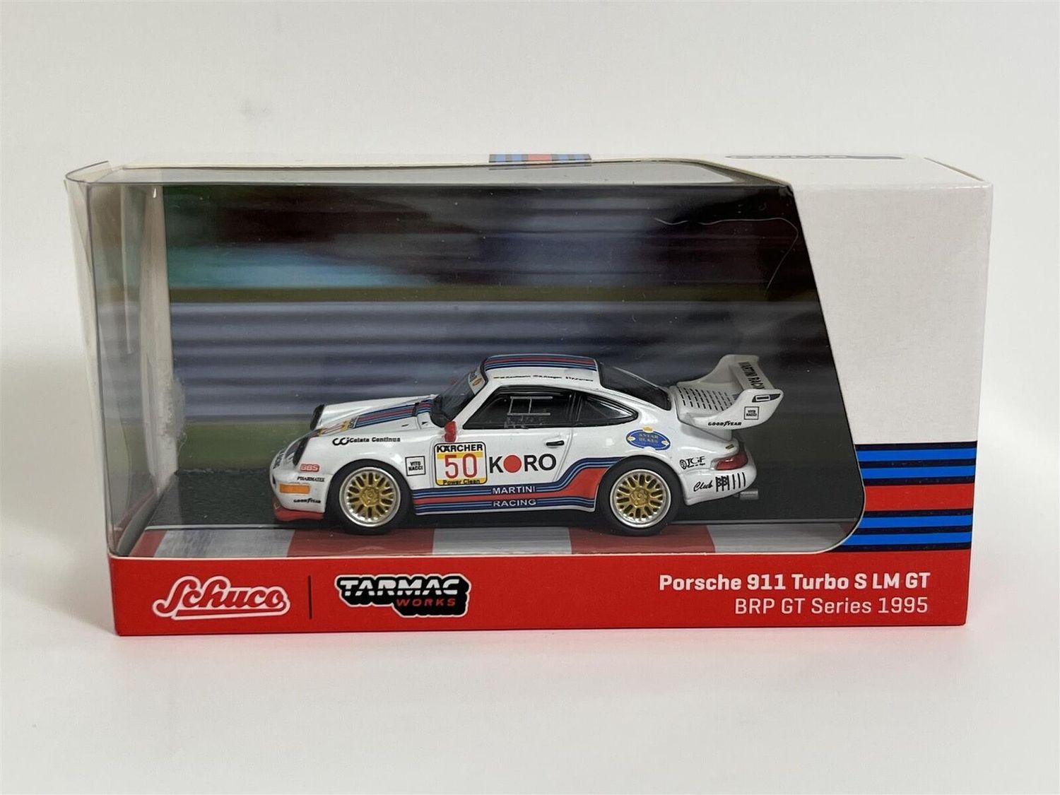 Tarmac Works / Schuco Porsche 911 Turbo S LM GT # Brp Gt Serie 1995
